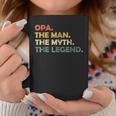 Opa The Man The Myth The Legend Mens Coffee Mug Funny Gifts
