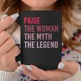 Paige The Woman Myth Legend Personalized Name Birthday Gift Coffee Mug Funny Gifts