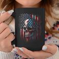 Patriotic Skull American Flag Gifts Graphic Coffee Mug Unique Gifts