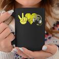 Peace Love 911 Dispatcher Thin Gold Line Dispatch Operator Coffee Mug Unique Gifts