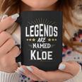 Personalisiertes Tassen Legenden heißen Kloe, Schwarz, Einzigartiges Design Lustige Geschenke