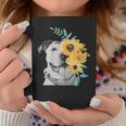 Pit Bull MomFace Flower Mothers Day Gift Gift For Womens Coffee Mug Unique Gifts
