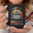 Poppy Shark Doo Doo Doo Fathers Day Gift Coffee Mug Funny Gifts
