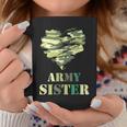 Proud Army Sister - Camouflage Army Sister Coffee Mug Funny Gifts