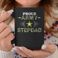 Proud Army Stepdad Military Pride Camouflage Graphics Army Gift For Mens Coffee Mug Unique Gifts