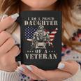 Proud Daughter Veteran Nothing Scares Patriotic Veterans Day Coffee Mug Funny Gifts