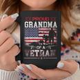 Proud Grandma Of A Veteran Us Flag Military Veterans Day Coffee Mug Funny Gifts
