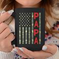 Proud Papa Camouflage American Flag Camo Funny Fathers Day Coffee Mug Unique Gifts
