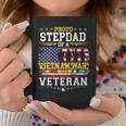 Proud Stepdad Vietnam War Veteran Matching With Stepson Coffee Mug Funny Gifts