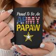 Proud To Be An Army Papaw Military Pride American Flag Coffee Mug Unique Gifts