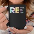 Recycle Reuse Renew Rethink Tye Die Environmental Activism Coffee Mug Unique Gifts