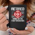 Retired Firefighter Fire Retirement Gift Thin Red Line Coffee Mug Funny Gifts