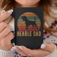 Retro Beagle Dad Gift Dog Owner Pet Tricolor Beagle Father Coffee Mug Funny Gifts