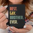 Retro Best Gay Brother Ever Cool Gay Gift Coffee Mug Funny Gifts