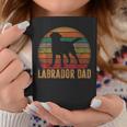 Retro Labrador Dad Gift Dog Daddy Golden Black Lab Father Coffee Mug Funny Gifts