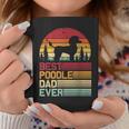 Retro Vintage Best Poodle Dad Ever Fathers Day Coffee Mug Funny Gifts