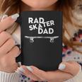 Retro Vintage Rad Skater Dad Skateboard Coffee Mug Funny Gifts