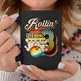 Rollin Into Bowling 3 Year Old Retro Birthday 3Rd Bday Party Coffee Mug Funny Gifts