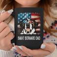 Saint Bernard Dad American Flag 4Th Of July Dog Fathers Day Gift For Mens Coffee Mug Unique Gifts