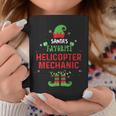 Santas Favorite Helicopter Mechanic Christmas Xmas Gift Coffee Mug Unique Gifts