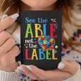 See The Able Not The Label Autism Puzzle Love Heart Coffee Mug Unique Gifts