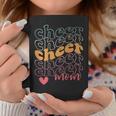 Smile Cheer Mom Retro Cheerleading Mom Game Day Cheer Coffee Mug Unique Gifts