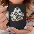Soccer Mom Funny Soccer Ball Retro Vintage Mom Life Coffee Mug Unique Gifts