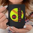 Softball Custom Name And Number Sport Lover Sport Player Personalized Gift Coffee Mug Personalized Gifts