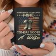Some Heros Wear Capes Mine Wears Combat Boots Army Wife Coffee Mug Funny Gifts