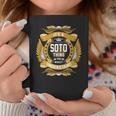 Soto Last Name Soto Family Name Crest Coffee Mug Funny Gifts