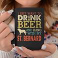 St Bernard Dad Drink Beer Hang With Dog Funny Men Vintage Coffee Mug Funny Gifts