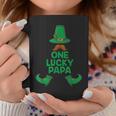 St Paddys Day One Lucky Papa Fathers Day Saint Patricks Coffee Mug Personalized Gifts