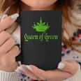 St Patricks Marijuana Queen Of Green Weed Cannabis Coffee Mug Funny Gifts