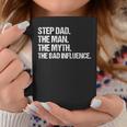 Step Dad The Man The Myth The Bad Influence Vintage Design Coffee Mug Funny Gifts