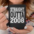 Straight Outta 2008 15Th Birthday Gifts Vintage 15 Years Old Coffee Mug Unique Gifts