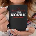 Team Novak Lifetime Member Surname Last Name Coffee Mug Funny Gifts