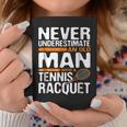 Tennis Old Man With Racquet Men Dad Grandpa Gifts Coffee Mug Unique Gifts