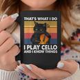 Thats What I Do I Play Cello And I Know Things Coffee Mug Funny Gifts