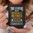 The Legend Has Officially Retired Funny Retirement Coffee Mug Funny Gifts