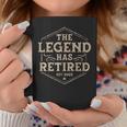 The Legend Has Retired 2022 Retirement Gifts For Men Coffee Mug Funny Gifts