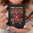The Legend Has Retired Firefighter Fire Fighter Retirement Coffee Mug Funny Gifts