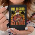 The Legend Has Retired Palm Trees Fireman Proud Firefighter Coffee Mug Funny Gifts