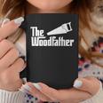 The Woodfather Woodworking Carpenter Dad Coffee Mug Funny Gifts