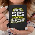 This Sister Loves Football Yellow Variant Coffee Mug Unique Gifts