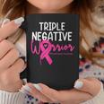 Triple Negative Warrior Pink Ribbon Breast Cancer Awareness Coffee Mug Unique Gifts