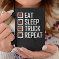 Trucker S For Men Eat Sleep Truck Repeat Coffee Mug Funny Gifts