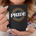 Unisex Schwarzes Tassen, Regenbogen PRIDE Schriftzug, Mode für LGBT+ Lustige Geschenke
