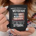 US Veteran I Am The Storm American Flag Coffee Mug Funny Gifts