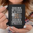 Veteran Honor Grandma Priceless American Veteran Grandma Coffee Mug Funny Gifts
