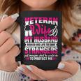 Veteran Wife Husband Soldier & Saying For Military Women Coffee Mug Funny Gifts